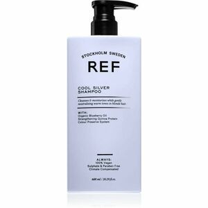 REF Cool Silver Shampoo stříbrný šampon neutralizující žluté tóny 600 ml obraz