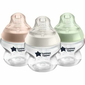 Tommee Tippee Closer To Nature Anti-colic Baby Bottles Set kojenecká láhev Slow Flow 0m+ 3x150 ml obraz