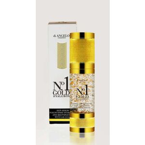 di ANGELO cosmetics Pleťové sérum s kyselinou hyaluronovou No.1 Gold Hyaluron (Skin Serum For Intense Hydration) 30 ml obraz