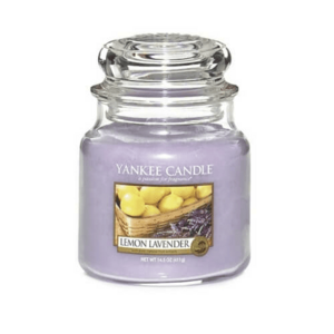 Yankee Candle Aromatická svíčka Classic střední Lemon Lavender 411 g obraz