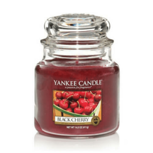 Yankee Candle Vonná svíčka Classic střední Black Cherry 411 g obraz
