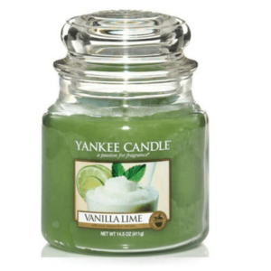Yankee Candle Aromatická svíčka Classic střední Vanilla Lime 411 g obraz