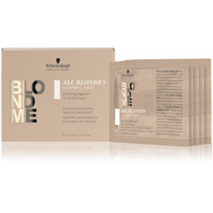 Schwarzkopf Professional Detoxikační vitamínová kúra pro matné blond vlasy BLONDME (Vitamin Shot) 5 x 5 g obraz