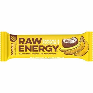 Bombus Raw Energy ovocná tyčinka příchuť Banana & Coconut 50 g obraz