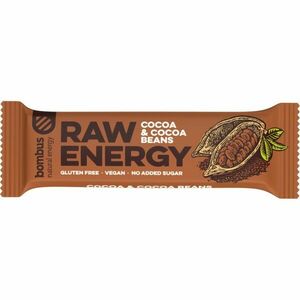 Bombus Raw Energy BIO ovocná tyčinka příchuť Cocoa & Cocoa Beans 50 g obraz