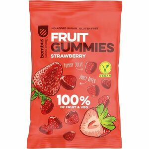 Bombus Fruit Gummies ovocné bonbóny příchuť Strawberry 35 g obraz