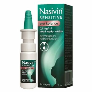 NASIVIN Sensitive pro kojence 0.1mg/ml 5 ml obraz