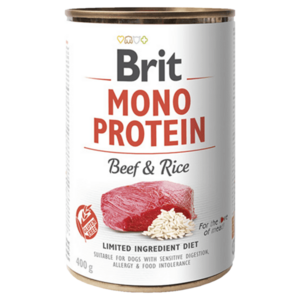 BRIT Mono Protein Beef & Rice konzerva pro psy 400 g obraz