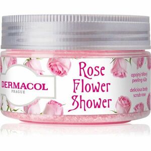 Dermacol Flower Care Rose cukrový tělový peeling 200 g obraz
