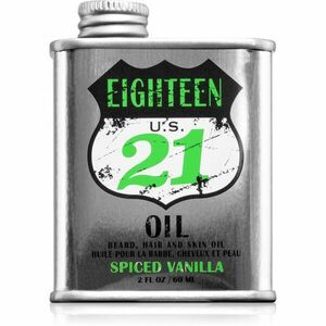 18.21 Man Made Spiced Vanilla Oil olej na pleť, vlasy a vousy pro muže 60 ml obraz