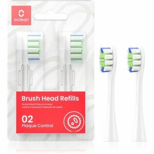 OClean Brush Head Plaque Control náhradní hlavice pro zubní kartáček 2 ks P1C1 W02 White obraz