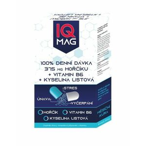 IQ Mag Hořčík 375 mg + vitamin B6 + kyselina listová 30 kapslí obraz