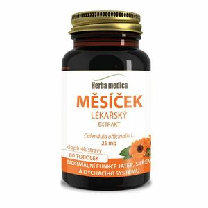 Herbamedica Měsíček lékařský extrakt 25 mg 80 tobolek obraz