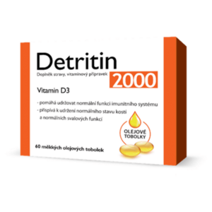 DETRITIN Vitamin D3 2000 IU 60 měkkých tobolek obraz