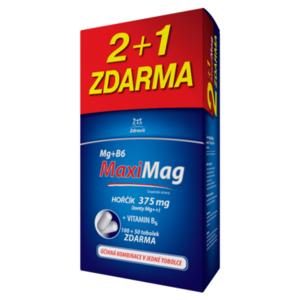 ZDROVIT MaxiMag hořčík 375 mg + vitamín B6 100+50 tobolek ZDARMA obraz
