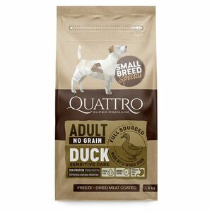 QUATTRO Dry SB Adult Kachna granule pro psy 1 ks, Hmotnost balení: 1, 5 kg obraz