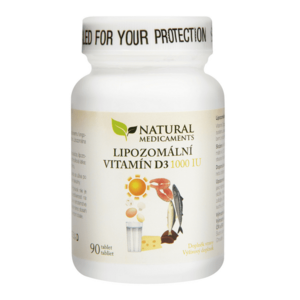 Natural Medicaments Lipozomální vitamín D3 1000 IU 90 tablet obraz
