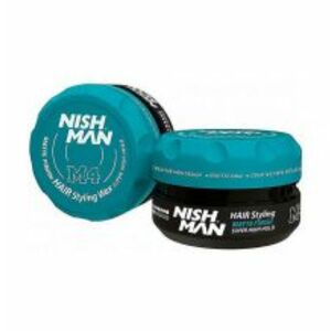Nishman Hair Styling Wax Matte Finish Super High Hold M4 100 ml obraz