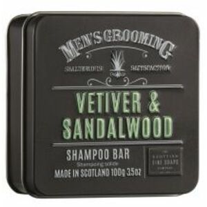 Scottish Fine Soaps Vetiver and Sandalwood tuhý šampon v plechu 100g obraz