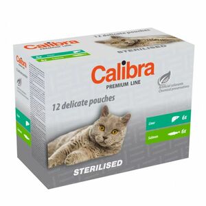 CALIBRA Premium Line Sterilised multipack kapsičky pro kastrované kočky 12 x 100 g obraz