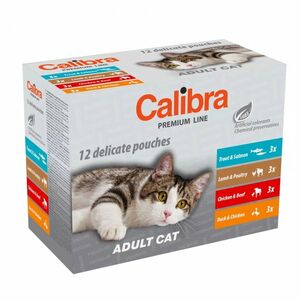 CALIBRA Premium Line Adult multipack kapsičky pro dospělé kočky 12 x 100 g obraz