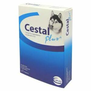 CESTAL Plus 50 mg/144 mg/200 mg žvýkací tablety pro psy 8 tablet obraz