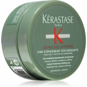 Kérastase Genesis Homme Cire D'Épaisseur Texturisante stylingová modelovací pasta pro jemné nebo řídnoucí vlasy pro muže 75 ml obraz