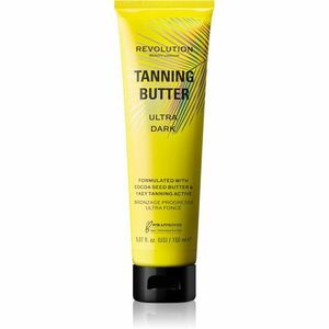 Makeup Revolution Beauty Tanning Butter vyživující tělové máslo se samoopalovacím účinkem odstín Ultra Dark 150 ml obraz