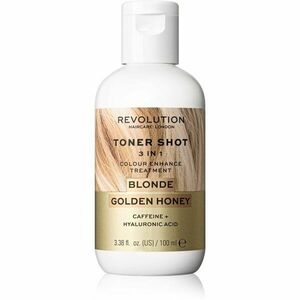 Revolution Haircare Toner Shot Blonde Golden Honey vyživující tónovací maska 3 v 1 odstín Blonde Golden Honey 100 ml obraz