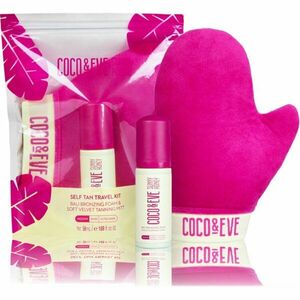 Coco & Eve Sunny Honey Ultimate Glow Travel Kit samoopalovací pěna s aplikační rukavicí Medium 60 ml obraz