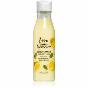 Oriflame Love Nature Organic Lemon & Mint lehký kondicionér pro mastné vlasy 250 ml obraz