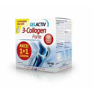 Gelactiv 3-Collagen Forte 60+60 kapslí obraz