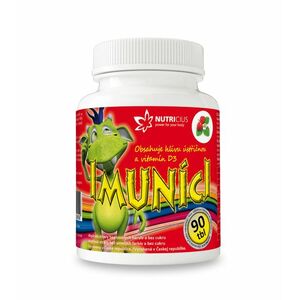 Nutricius Imuníci Hlíva ústřičná s vitaminem D pro děti 90 cucacích tablet obraz