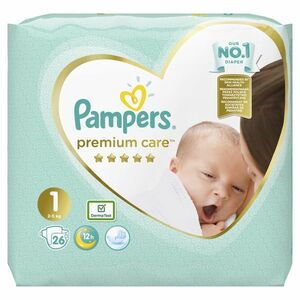 Pampers Premium Care vel. 1 Newborn 2-5 kg dětské pleny 26 ks obraz