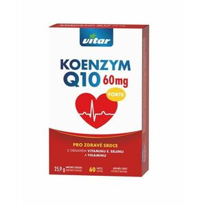 Vitar Koenzym Q10 60 mg + Selen + vitamin E + thiamin 60 kapslí obraz