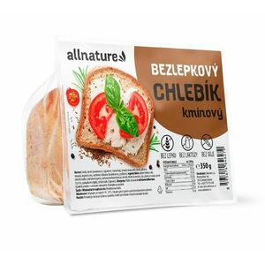 Allnature Bezlepkový chlebík kmínový 350 g obraz