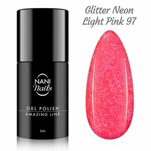 NANI gel lak Amazing Line 5 ml - Glitter Neon Light Pink obraz