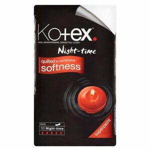 KOTEX Slipové vložky Night time Maxi 10 kusů obraz