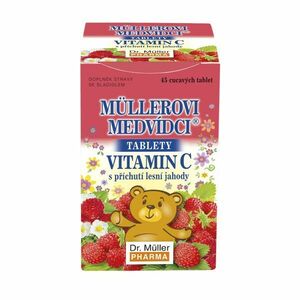 Dr. Müller Müllerovi medvídci s vitaminem C lesní jahoda 45 tablet obraz