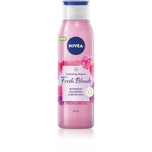 Nivea Fresh Blends Raspberry & Blueberry & Almond Milk osviežujúci sprchový gél 300ml obraz