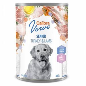 CALIBRA Verve Senior Turkey&Lamb konzerva pro psy 400 g obraz