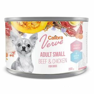 CALIBRA Verve adult small beef&chick konzerva pro malá plemena psů 200 g obraz