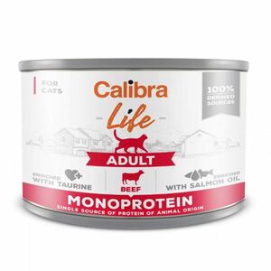 CALIBRA Life konzerva Adult Beef pro kočky 200 g obraz