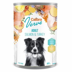 CALIBRA Verve Adult Salmon&Turkey konzerva pro psy 400 g obraz