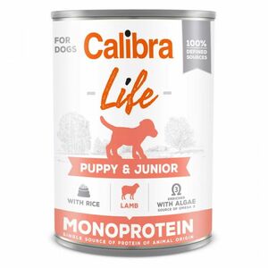 CALIBRA Life konzerva Puppy&Junior Lamb&rice pro štěňata 400 g obraz