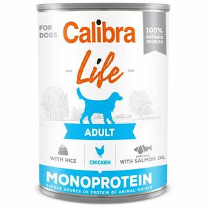 CALIBRA Life konzerva Adult Chicken with rice pro psy 400 g obraz