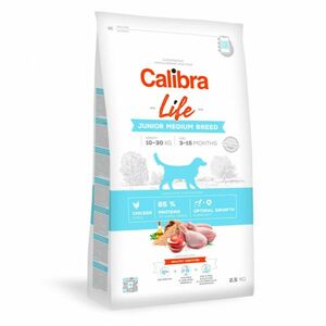 CALIBRA Life Junior Medium Breed Chicken pro mladé psy středních plemen 1 ks, Hmotnost balení: 12 kg obraz