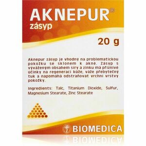Biomedica Aknepur sypký pudr pro problematickou pleť, akné 20 g obraz