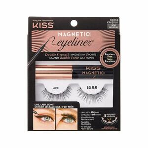 KISS Magnetické umělé řasy s očními linkami (Magnetic Eyeliner & Lash Kit) 02 Tempt obraz