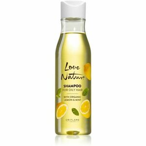 Oriflame Love Nature Organic Lemon & Mint hloubkově čisticí šampon pro mastné vlasy 250 ml obraz